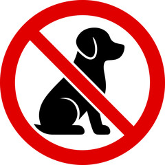 Prohibited Sign Icon in Minimal Vector Style