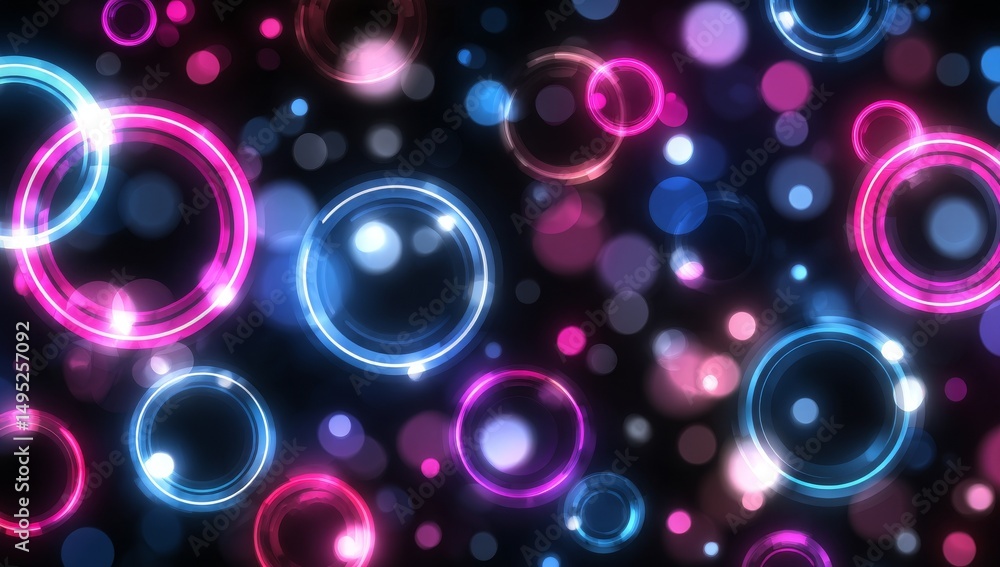 Poster bokeh spectrum a, with its diverse bokeh lights in a range of hues, promotes inclusion and diversity