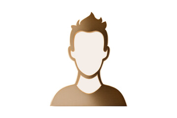 Profile portrait of a young man