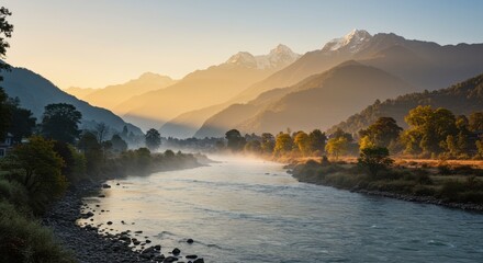 River Scene for 3D Design – Stunning Nature Landscape Reference for 3D Modeling and Animation