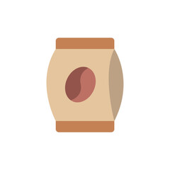 Aromatic coffee bag icon illustration for specialty coffee shop branding use