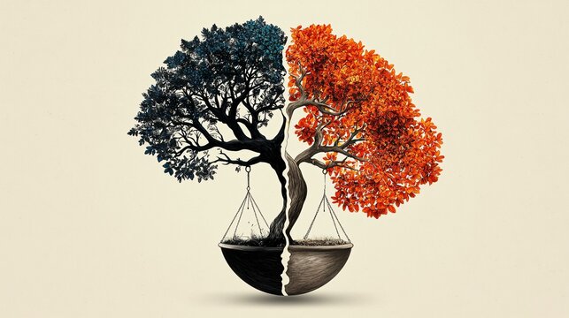 Ethical business icons and illustrations promoting equality, kindness, and moral responsibility