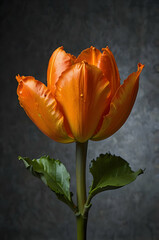 African Tulip Tree Flower Close-Up