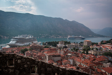 Bay of Kotor, Montenegro. The stunning architecture of the old town is located on the shores of the...