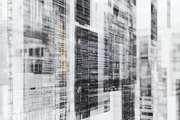 Abstract Data Stream: Code Visualization in Black and White