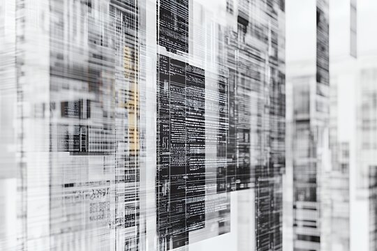 Abstract Data Stream: Code Visualization in Black and White