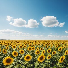 Obraz premium field of sunflowers