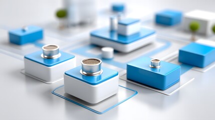 Documentary style illustration of a machine learning process featuring artificial intelligence, deep data mining, and machine learning as components of modern computer technology concepts, portrayed