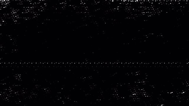 White dirty scratches overlay with halftone texture on black background for vintage and grunge effects