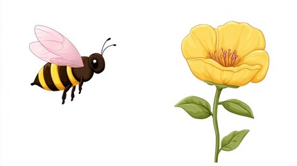 Buzzing Bee with Flower Item