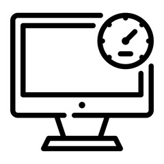 computer line icon