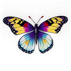 Obraz premium butterfly on white background