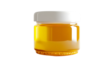 Honey White Refreshment Container on Isolated White Background