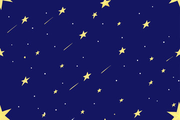 Naklejka premium seamless background with stars