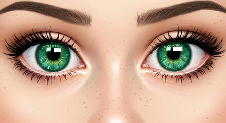 Fototapeta premium green eyes