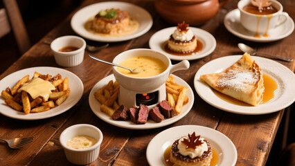 cup of coffee and cakes