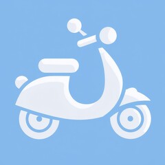 Modern city eco transport is symbolized by the electric kick scooter icon cartoon modern sign
