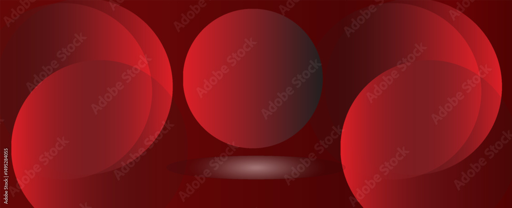 Aufkleber red abstract background. dynamic shapes composition. vectors