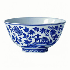 Azure Myths: Blue Willow Reimagined bowl blue willow isolated watercolor vector illustration svg   © Arun168