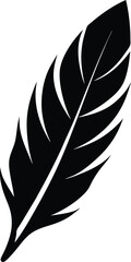 Bold Eagle Feather Silhouette Minimalist Patriotic Design