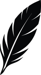 Obraz premium Bold Eagle Feather Silhouette Minimalist Patriotic Design