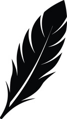 Obraz premium Bold Eagle Feather Silhouette Minimalist Patriotic Design