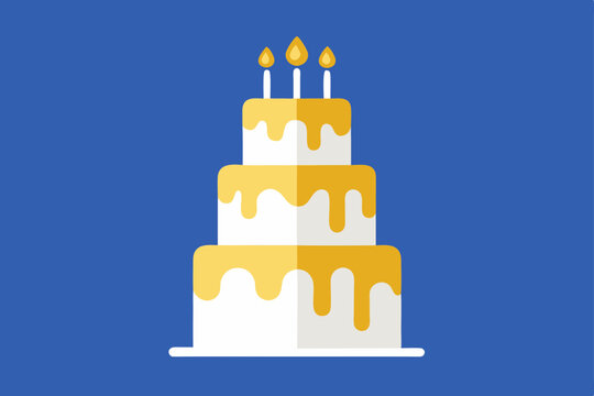 birthday cake and candles