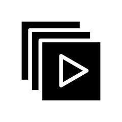 video glyph icon
