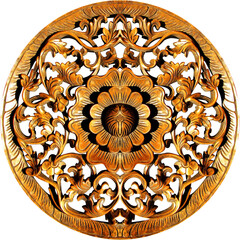 Golden baroque and  ornament elements
