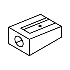 Obraz premium Get this isometric outline icon of pencil sharpener