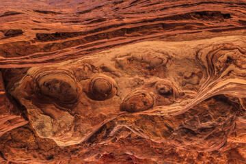 Sandstone Patterns in the Cliffs of the Grand Canyon