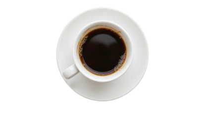 Steaming cup of coffee on a dark, textured background, cozy coffee break freshly