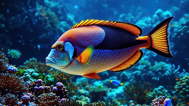 Lupoy Fish,  Tropical Underwater Beauty,  Elegant Design