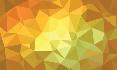 Bright yellow polygonal background, beautiful mosaic vector. Excellent as a background for the production of any printed product, advertising, or other design.