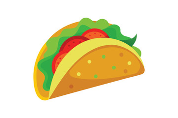 Tacos vector illustration on white background