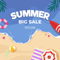 summer big sale social media banner design