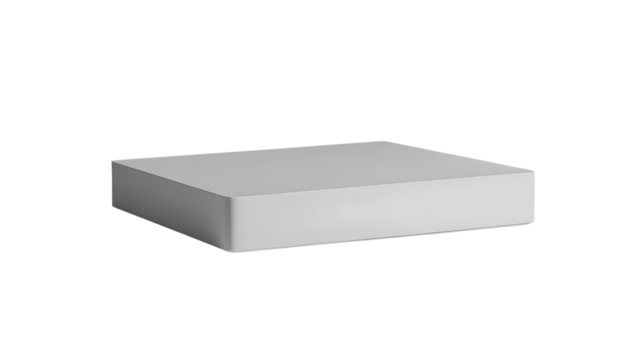 gray Platform isolated on a white background