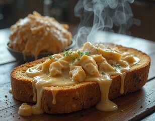 Steaming Creamy Bread Bowl Delight
