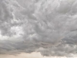 Obraz premium Dramatic dark sky and cloudy View and strong wind, Natural abstrack background 
