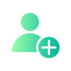 Fototapeta premium add gradient icon