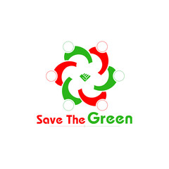 save the green logo