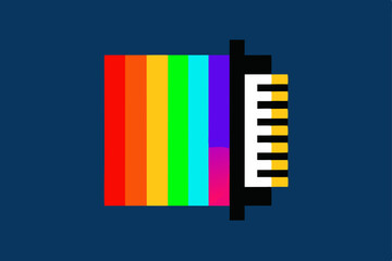Obraz premium colorful piano keys