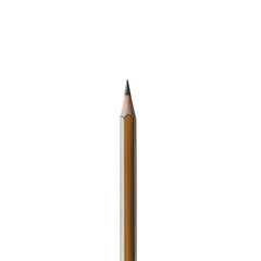 Close-Up of a Sharpened Yellow Pencil on a Black Background, Ideal for School Supplies and Art Projects on transparent background