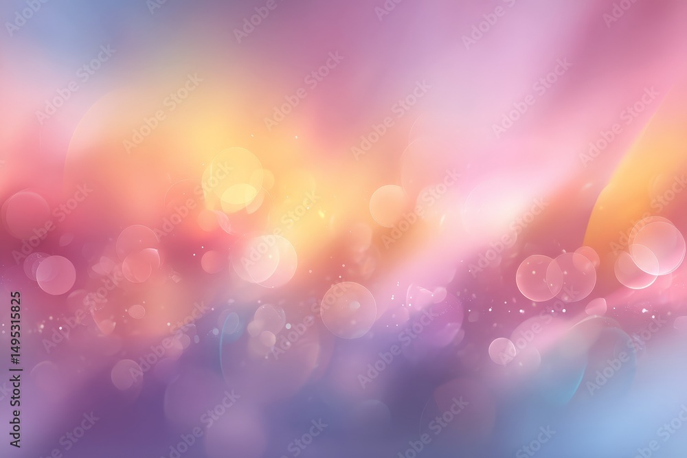 Leinwandbilder colorful abstract background with soft gradients and glowing lights creates a dreamy atmosphere for 