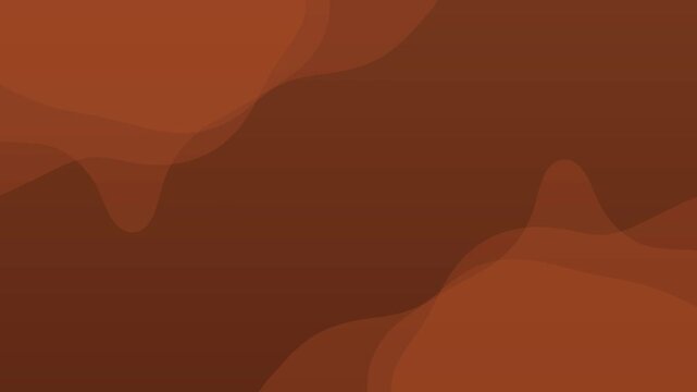 Futuristic brown liquid shape motion 4k background seamless looping animated