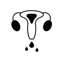 Vaginal Discharge Icon vector