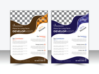 Modern Business Flyer Design Template for Corporate Marketing and Promotion