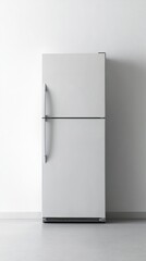 White Refrigerator in Minimalist Setting