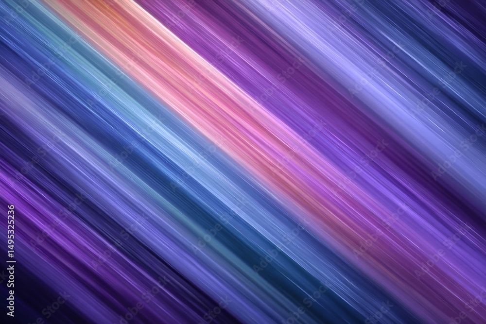 Poster vibrant abstract gradient design showcasing flowing colors in shades of purple, blue, and peach crea
