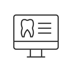 Obraz premium Dental Computer Icon